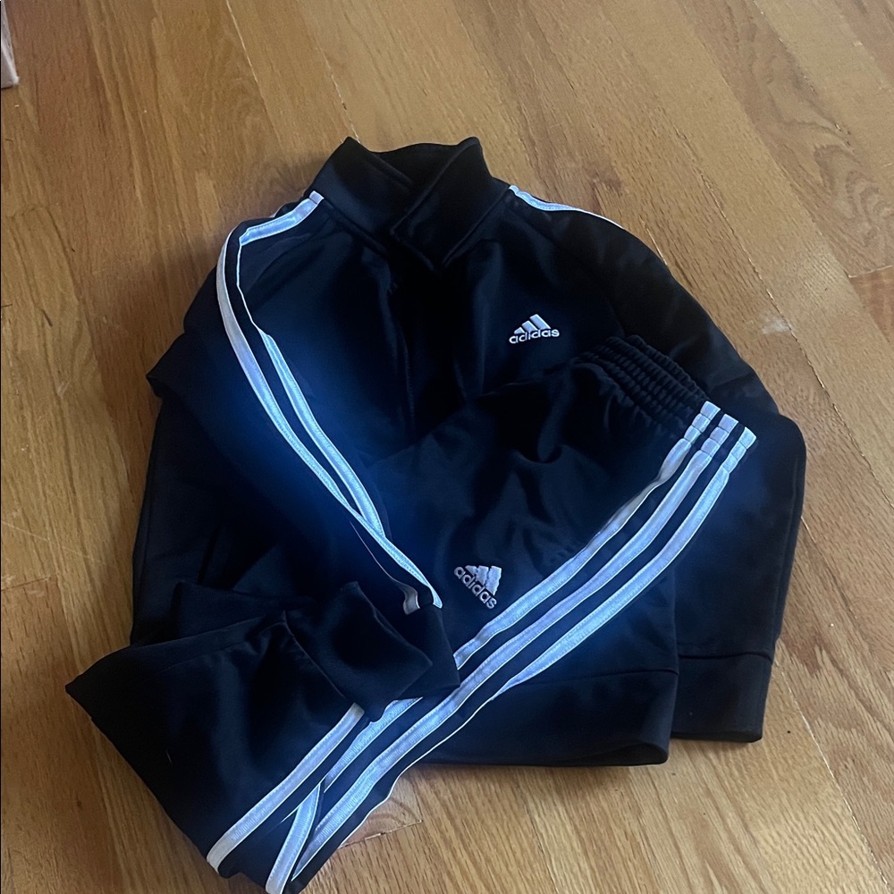 Adidas Black and White Athletic Set